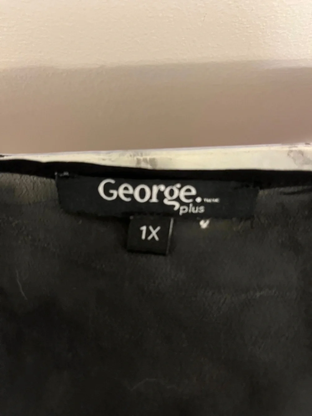 GEORGE Black Swim Sheer Coverup Tassels and Pom Poms 1X - Picture 7 of 10